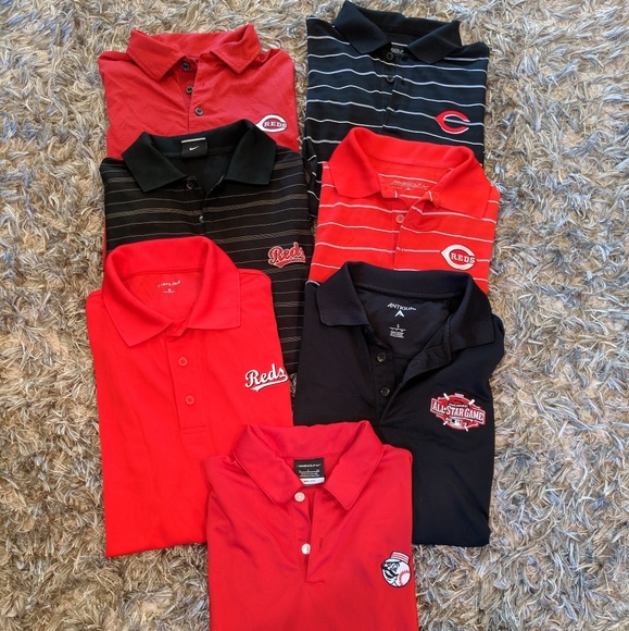 cincinnati reds golf shirt